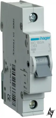 Автоматический выключатель Hager MC163A 1P 63A C 6kA фото
