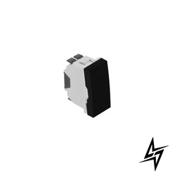 Выключатель Quadro45 1-кл 1-мод Черный мат 45010 SPM Efapel фото