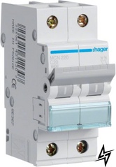 Автоматичний вимикач 2-п 20A C 6kA Hager MCN220 фото