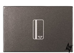 Однокнопочный карточный выключатель Zenit 2CLA221410N1801 N2214.1 AN (антрацит) 2CLA221410N1801 ABB фото
