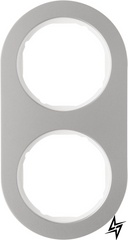 10122014 Рамка R.Classic Полярная белизна, нержавеющая сталь 2-постовая Berker фото