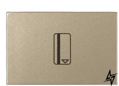 Однокнопочний картковий вимикач Zenit 2CLA221410N1901 N2214.1 CV (шампань) 2CLA221410N1901 ABB фото