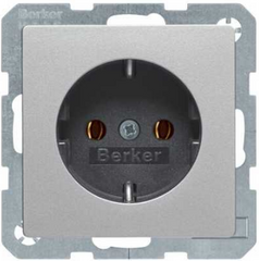 Розетки та вимикачі Berker B.7 алюміній матовий