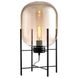 Настольный светильник Glass Oval Amber H50 S23-12355 1xE27 50см Черный/Оранжевый 039022 фото в дизайне интерьера, фото в живую 6/6