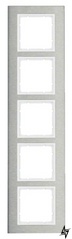 Пятиместная вертикальная рамка B.7 10153609 (нержавеющая сталь/полярная белизна) Berker фото