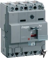 Автоматический выключатель HNA026H x160 In=25А 4P 40кА Hager фото