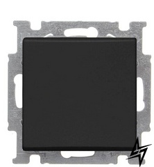 Двухкнопочний прохідний вимикач Basic 55 2CKA001012A2181 2006/6/6 UC-95-507 (чорний шато) 2CKA001012A2181 ABB фото