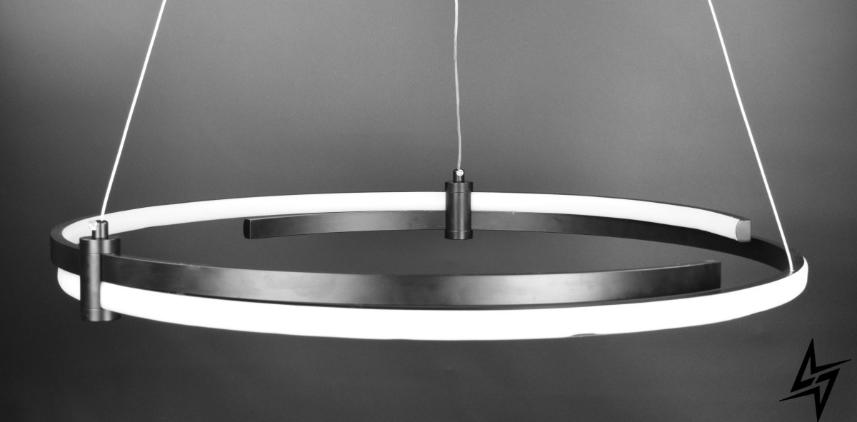 Потолочная люстра LED L23-36759 Черный SGA18-600-bk фото в живую, фото в дизайне интерьера