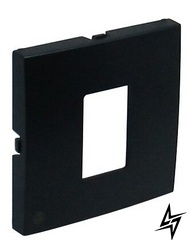 Центральна панель комп'ютерної розетки Logus 90751 TPM чорна матова Efapel фото