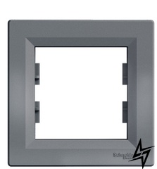 Рамка одинарна сталь Asfora, EPH5800162 Schneider Electric фото