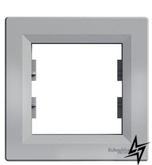 Рамка одинарная алюминий Schneider Electric Asfora EPH5800161 фото