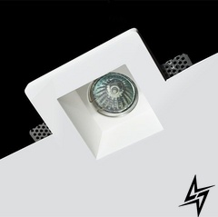 Світильник з гіпсу точковий врізний 23112.01.01 Imperium Light White lake  фото наживо, фото в дизайні інтер'єру