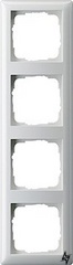 021403 Рамка Standard 55 Белый глянцевый 4-постовая Gira фото