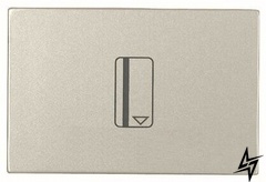 N2214.5 CV Механізм карткового (54 мм) вимикача з затримкою відключення з накладкою, 2-модульний, серія Zenit, колір шампань, 2CLA221450N1901 ABB фото