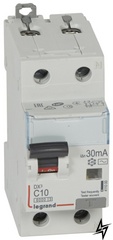 Диференціальний автоматичний вимикач 1P + N C 10A 30mA AC, 411000 Legrand фото