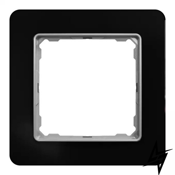 Рамка 1 пост Schneider Electric SDD361801 Sedna Elements черное стекло пластик фото