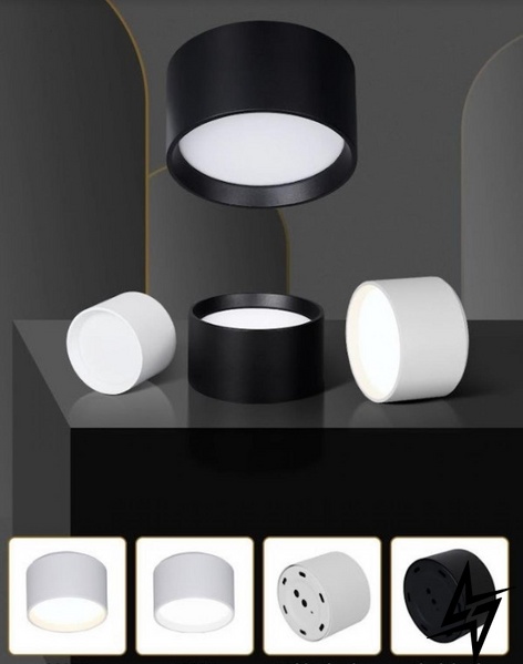 Світильник точковий KLOODI KD-RONDO120 12W 4K WH LED  фото наживо, фото в дизайні інтер'єру
