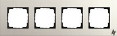 0214220 Рамка Esprit Linoleum-Multiplex Світло-сірий 4-постова Gira фото
