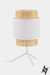Декоративна настільна лампа TK Lighting Boho White 6565 49560 фото наживо, фото в дизайні інтер'єру