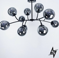 Современный светильник с поворотными веточками LE25266 12xE27 110x23x110см Черный/Графит K 21 BK GR фото в живую, фото в дизайне интерьера