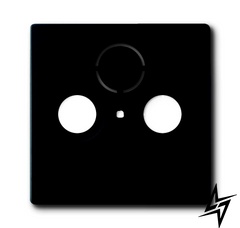 1724-0-4298 (1743-885), Накладка (центральна плата) для TV-R-SAT розетки, колір чорний оксамит, 2CKA001724A4298 ABB фото