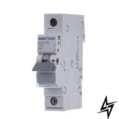 Автоматичний вимикач 1-п 32A C 6kA Hager MCN132 фото
