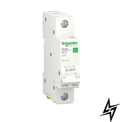 Автоматичний вимикач Schneider Electric Resi9 10 А 1P С 6кА R9F12110 фото