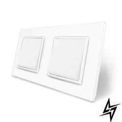 Комплект одноклавишных выключателей Livolo белый стекло (VL-C7K1K1-11) фото