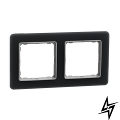 Рамка 2 поста Schneider Electric SDD362802 Sedna Elements матовое стекло пластик фото