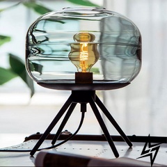 Настольные лампы Barattolo Lamp T23-12377 053554/1tblue фото в живую, фото в дизайне интерьера