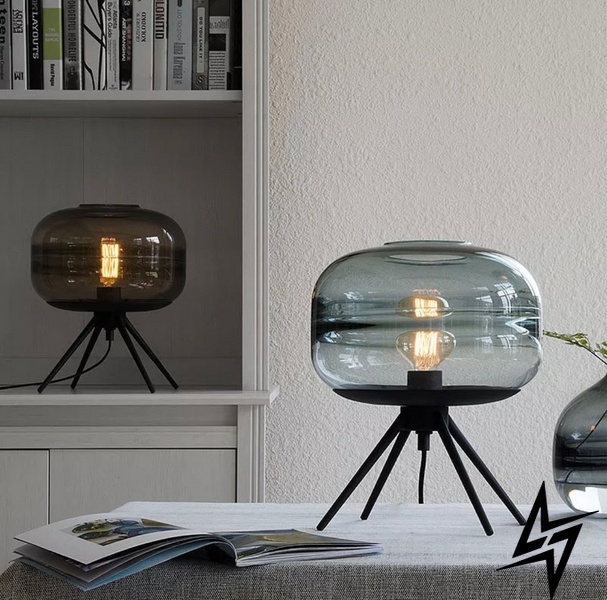 Настольные лампы Barattolo Lamp T23-12377 053554/1tblue фото в живую, фото в дизайне интерьера
