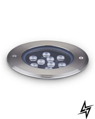 Вуличний світильник, що вкопується, Ideal Lux Floor 255682 LED  фото наживо, фото в дизайні екстер'єру