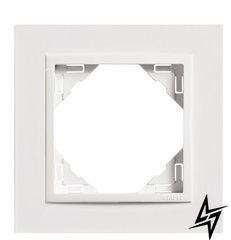 Рамка одинарна універсальна Logus 90 Animato білий Efapel фото