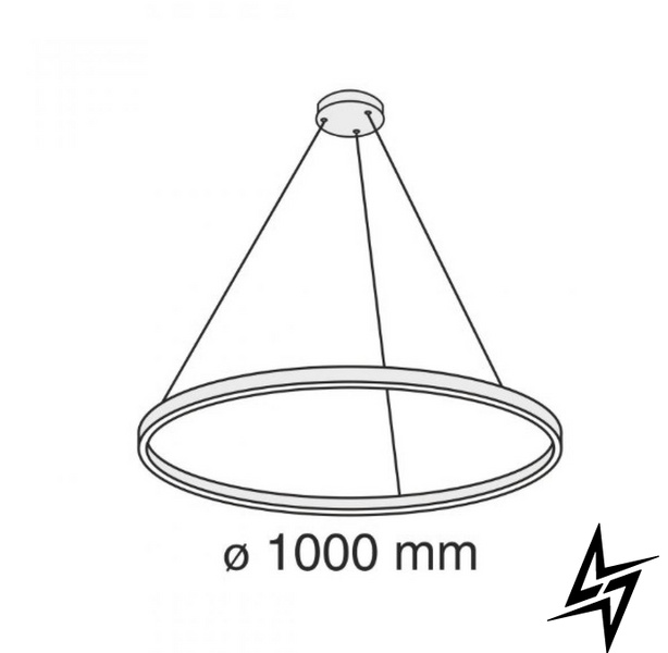 Светильник подвесной KLOODI CIRCLE2830 PE1000 4K WH ЛЕД  фото в живую, фото в дизайне интерьера