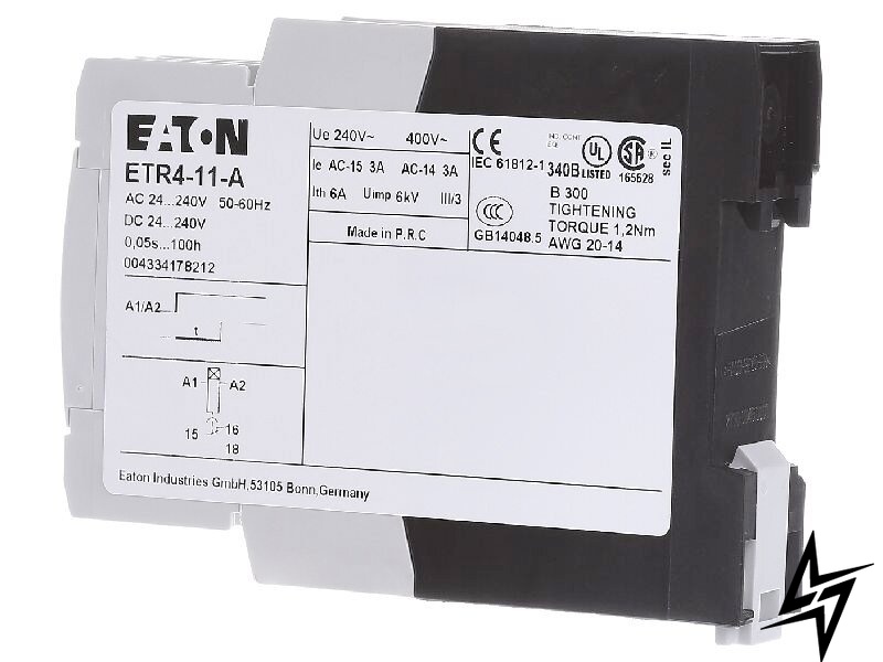 31882 Електронне реле часу з затримкою замикання ETR4-11-A Eaton фото