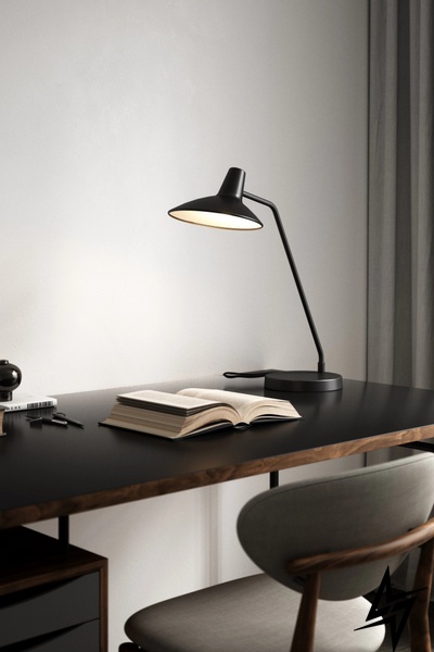 Офисная настольная лампа Nordlux Darci 2120565003 51926 фото в живую, фото в дизайне интерьера