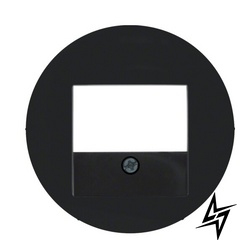 Накладка для гучномовців, USB-розеток, чорна R.х 10382045 Berker фото