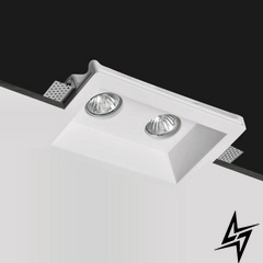 Гипсовый светильник точечный врезной 410225.01.01 Imperium Light Next  фото в живую, фото в дизайне интерьера