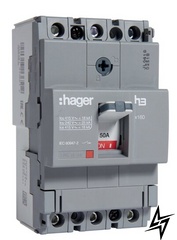 Автомат электропитания x160, In=50А, 3п, 18kA HDA050L Hager фото