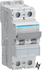Автоматичний вимикач Hager NRN240 2P 40A C 20kA фото
