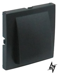 Накладка для виведення кабелю Apolo 5000 50671 TPM Efapel чорний мат фото