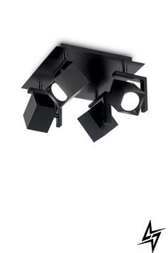 Потолочный поворотный светильник Ideal Lux 156712 Mouse Pl4 Nero фото