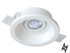 Гипсовый светильник точечный Viokef Ceramic 4081000  фото в живую, фото в дизайне интерьера