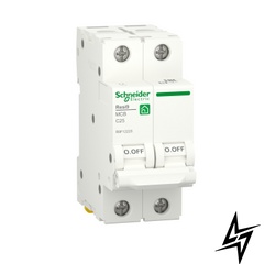 Автоматичний вимикач Schneider Electric Resi9 25 А 2P С 6кА R9F12225 фото