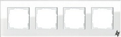 021412 Рамка Esprit Біле скло 4-постова Gira фото