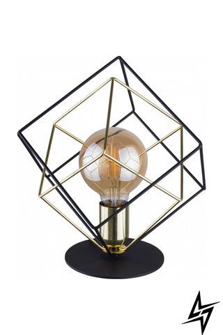 Настольная лампа TK Lighting Alambre 5450 на 1 лампу E27 черный и золотой 30,5 &times; 28 см фото