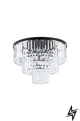 Люстра Nowodvorski Cristal 7627 на 9 ламп E14, чорна, 56 &times; 41 &times; 56 см фото