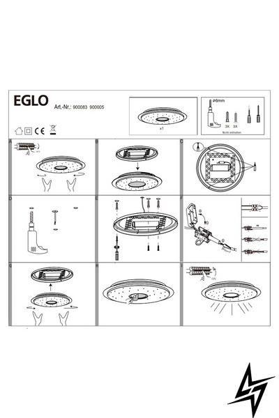 Потолочный светильник Eglo Lanciano-Z 900005 ЛЕД 53127 фото в живую, фото в дизайне интерьера