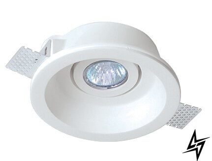 Гипсовый светильник точечный Viokef Ceramic 4081000  фото в живую, фото в дизайне интерьера
