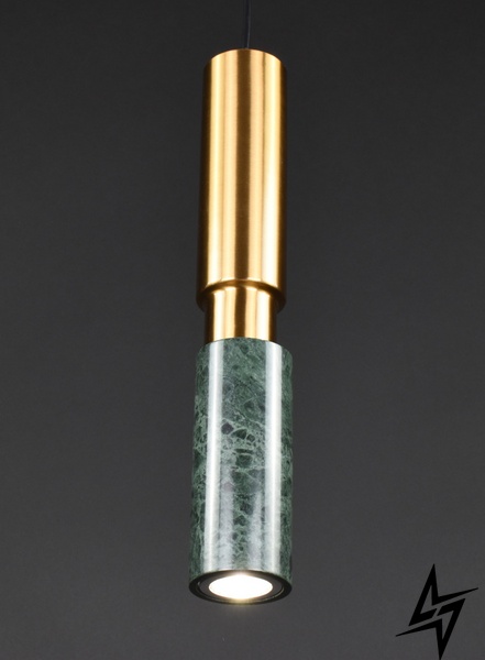 Стельова люстра підвісна на 1 лампочку L23-37487 Латунь SC1/1-gr фото наживо, фото в дизайні інтер'єру